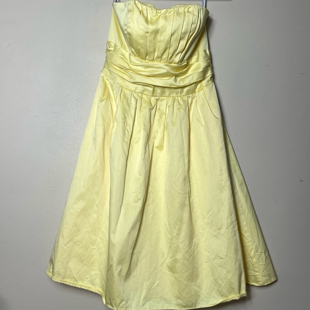 💛Yellow David's Bridal Dress - Size 4